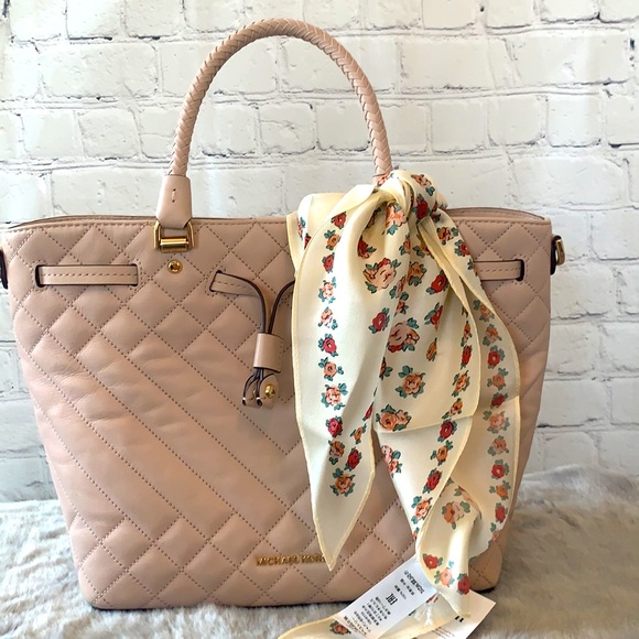 Coach Accessories - Coach Essential Tea Rose Silk Diamond Scarf